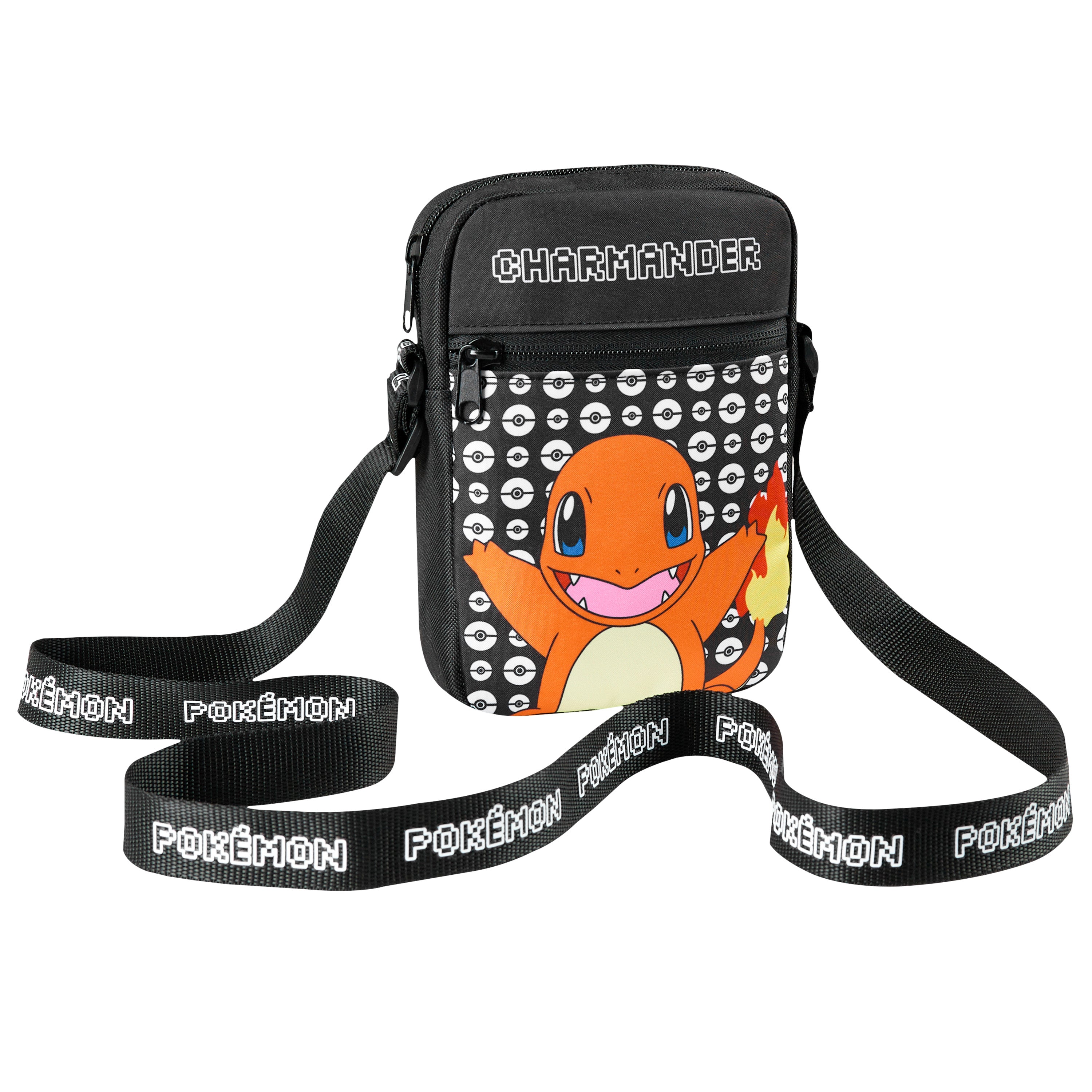 Pokemon Shoulder Bag Cross Body Bag for Kids - Adjustable Strap Kids Charmander - Get Trend