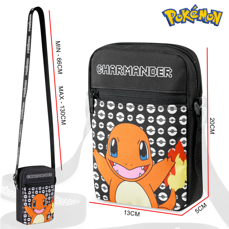Pokemon Shoulder Bag Cross Body Bag for Kids - CHARMANDER