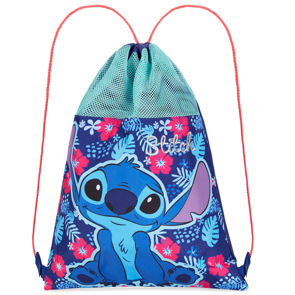 Disney Kids Drawstring Bags - Swimming Bag, School PE Bag - Stitch
