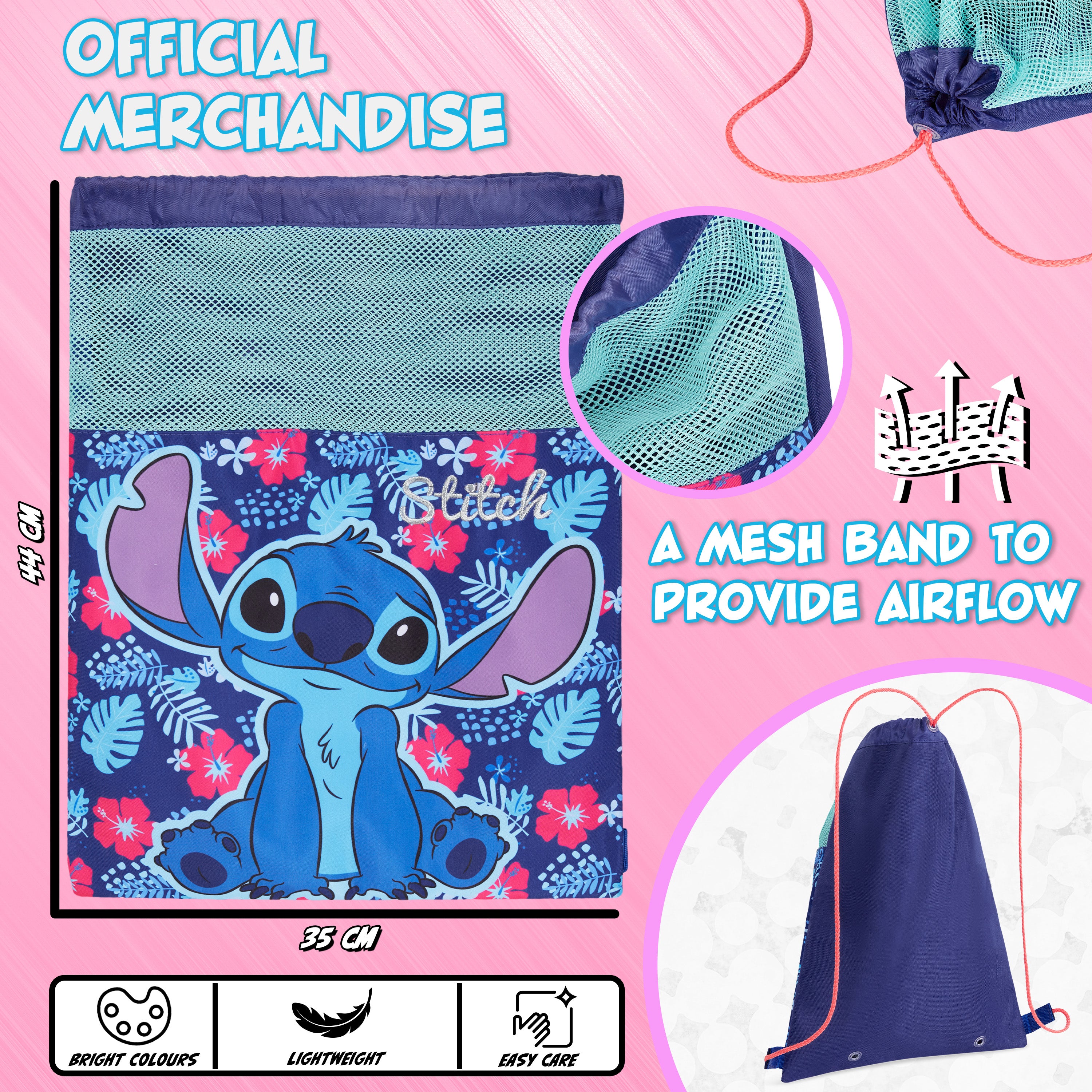 Disney Stitch Drawstring Bags for Kids Spiderman Swimming Bag - Get Trend