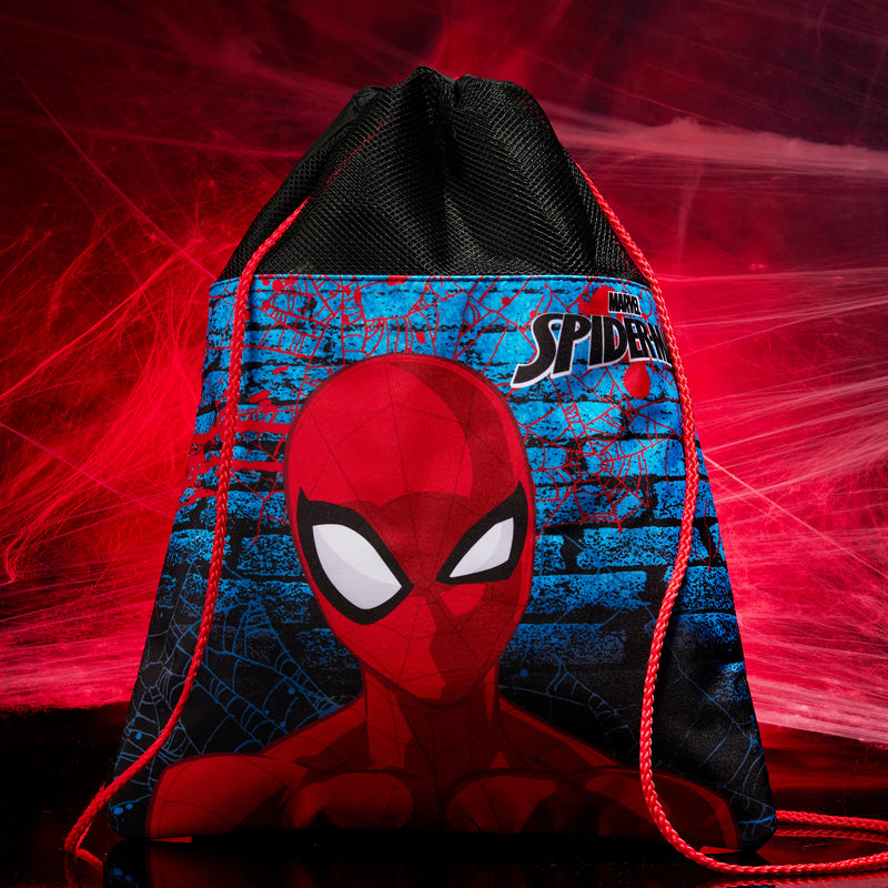 Disney Kids Drawstring Bags - Swimming Bag, School PE Bag - Spiderman - Get Trend