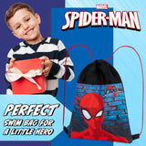 Disney Kids Drawstring Bags - Swimming Bag, School PE Bag - Spiderman - Get Trend