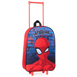Marvel Spiderman Suitcase - Foldable Trolley Bag 39 x 27cm 10.5 litres 2 Wheels Extendable
