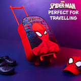 Marvel Spiderman Suitcase - Foldable Trolley Bag 39 x 27cm 10.5 litres 2 Wheels Extendable