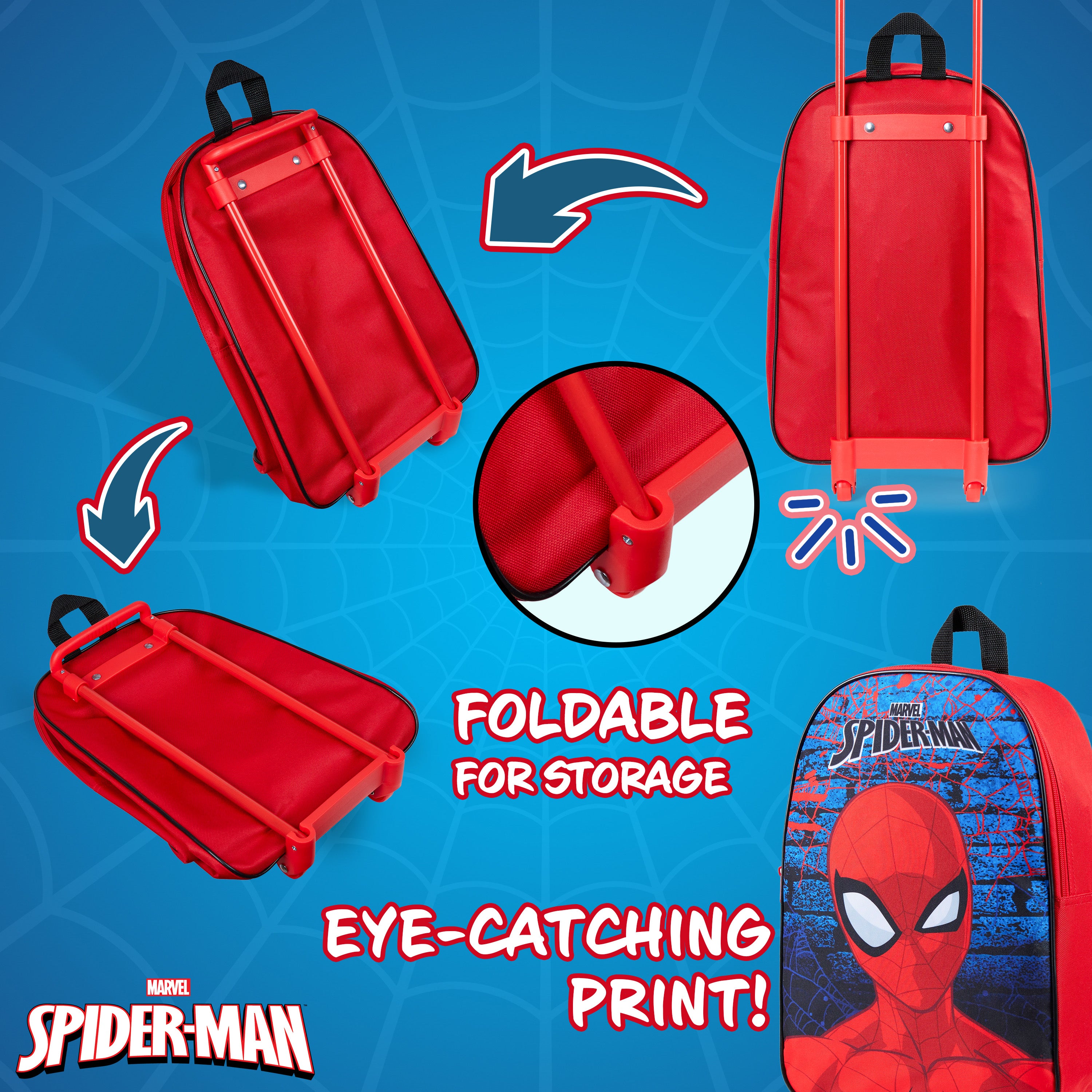 Marvel Suitcase - Foldable Trolley Bag - Get Trend