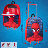 Marvel Spiderman Suitcase - Foldable Trolley Bag 39 x 27cm 10.5 litres 2 Wheels Extendable