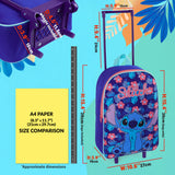 Disney Stitch Suitcase - Foldable Trolley Bag 39 x 27cm 10.5 litres 2 Wheels