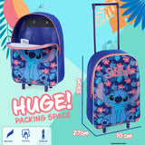 Disney Stitch Suitcase - Foldable Trolley Bag - Get Trend