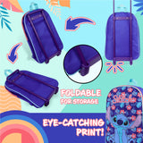 Disney Stitch Suitcase - Foldable Trolley Bag 39 x 27cm 10.5 litres 2 Wheels