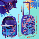 Disney Stitch Suitcase - Foldable Trolley Bag 39 x 27cm 10.5 litres 2 Wheels