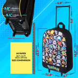 Pokemon Kids Foldable Trolley Suitcase 39 x 27cm, 10.5 litres 2 Wheels Extendable Handle