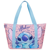 Disney Stitch Womens Tote Bag - Large Zipped Overnight or Beach Bag - Stitch Gifts - Get Trend