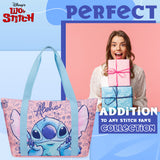 Disney Stitch Womens Tote Bag - Large Zipped Overnight or Beach Bag - Get Trend