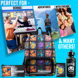 Pokemon Backpack Set 4 Pcs Water Bottle Backpack Pencil Case Insulated Lunch Bag or Wallet Anime School Supplies Travel (Multi 4 Pcs Set) - Get Trend
