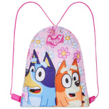 Bluey Drawstring Swim Bag for Girls, String Swimming Bag, School, Sports, Travel, PE Bag