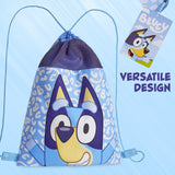 Bluey Drawstring Swim Bag for Kids, String Swimming Bag, School, Sports, Travel, PE Bag