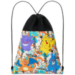 Pokemon Drawstring Bags for Kids Teens, Pikachu Swimming Bag String Bag Backpack for School PE Bag Travel Beach Holiday Sports Gym Bag - Get Trend