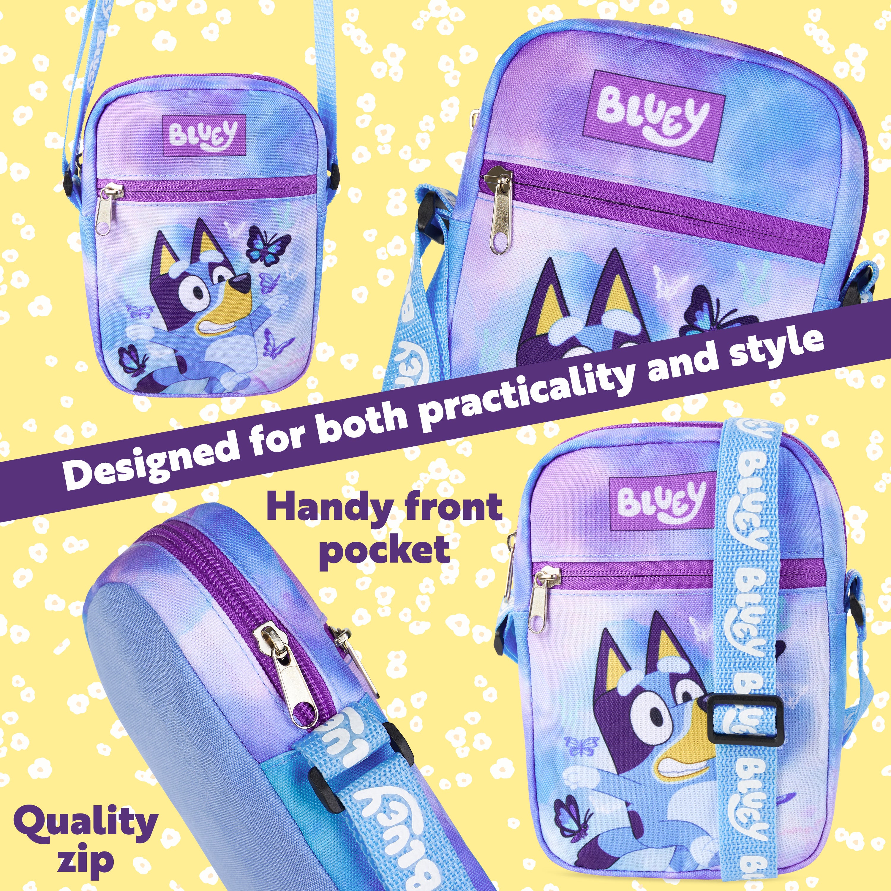 Bluey Handbag for Girls Cute Cross Body Bag with Adjustable Strap for Shopping Days Out Holiday Gifts for Girls - Get Trend