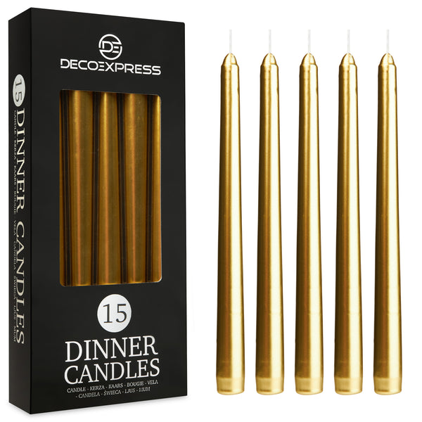 Dinner Candles - Tapered Candles Multipack  - Pack of 15 - Get Trend