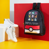 Pokemon Backpack for Kids Teenagers Pikachu Rucksack School Bag with Zipped Pockets