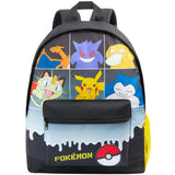 Pokemon Backpack for Kids Teenagers Pikachu Rucksack School Bag with Zipped Pockets Adjustable Straps Charizard Daypack for Travel Sports Anime Gifts - Get Trend