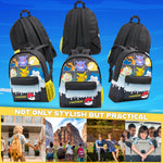 Pokemon Backpack for Kids Teenagers Pikachu Rucksack School Bag with Zipped Pockets Adjustable Straps Charizard Daypack for Travel Sports Anime Gifts - Get Trend