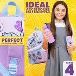 Disney Stitch Backpack Set 4 Pcs with Water Bottle Pencil Case Lunch Bag School Bag School Supplies Travel Stitch Gifts - Get Trend
