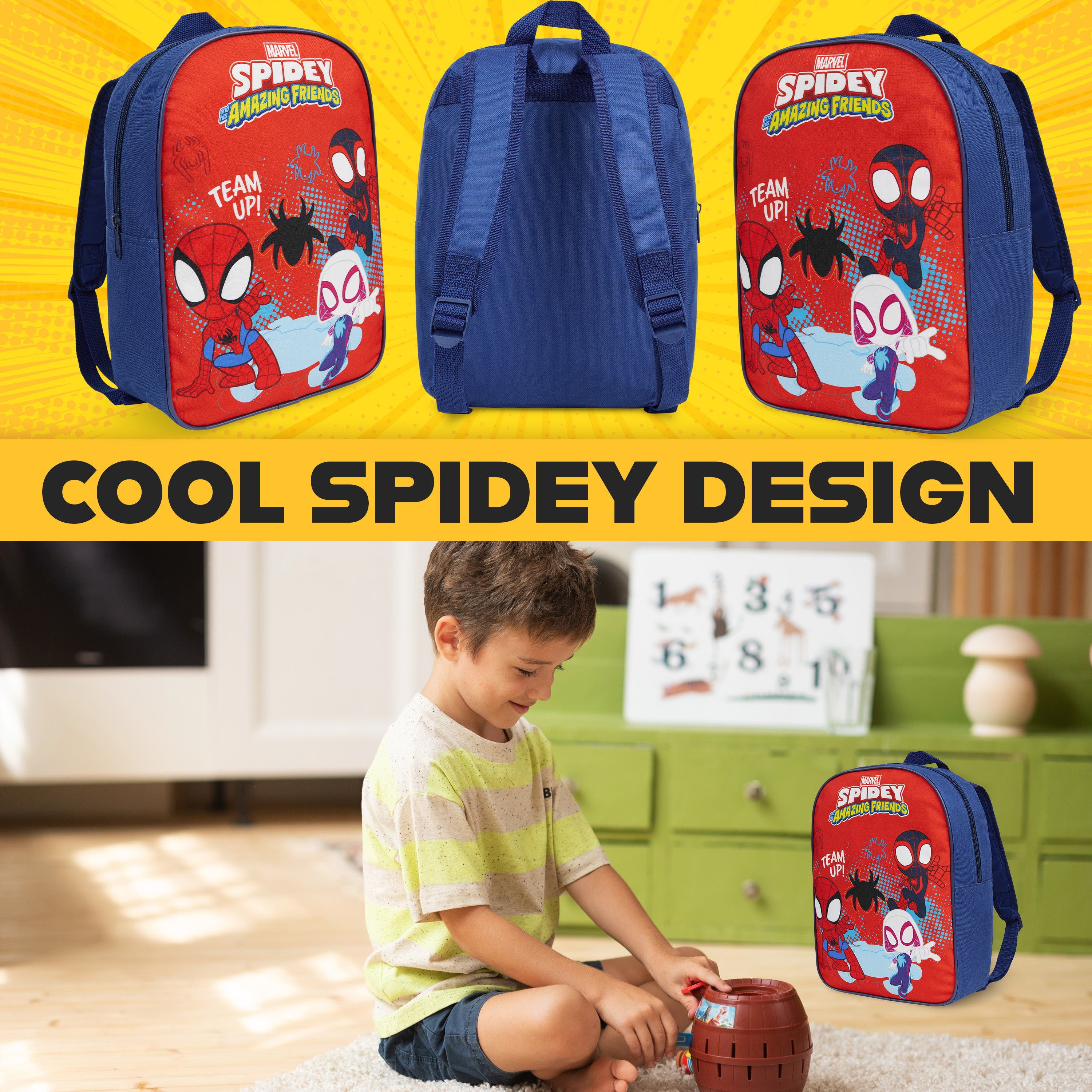 Get Trend Backpack Kids Toddler Cute Daypack Nursery Bag Preschool Primary Sports Travel Backpack PE Bookbag Adjustable Straps 3-9 Years - Get Trend