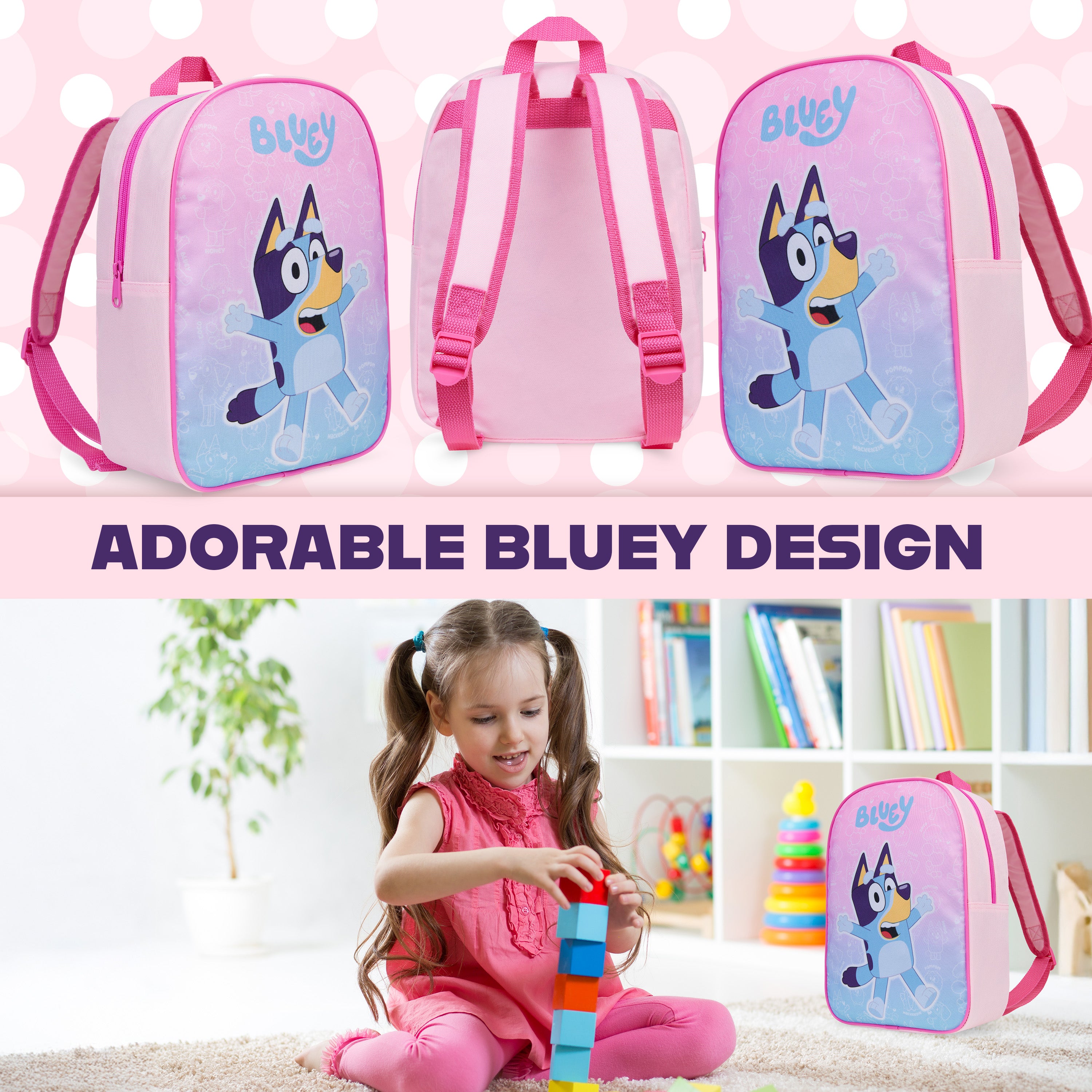 Get Trend Backpack Kids Toddler Cute Daypack Nursery Bag Preschool Primary Sports Travel Backpack PE Bookbag Adjustable Straps 3-9 Years - Get Trend