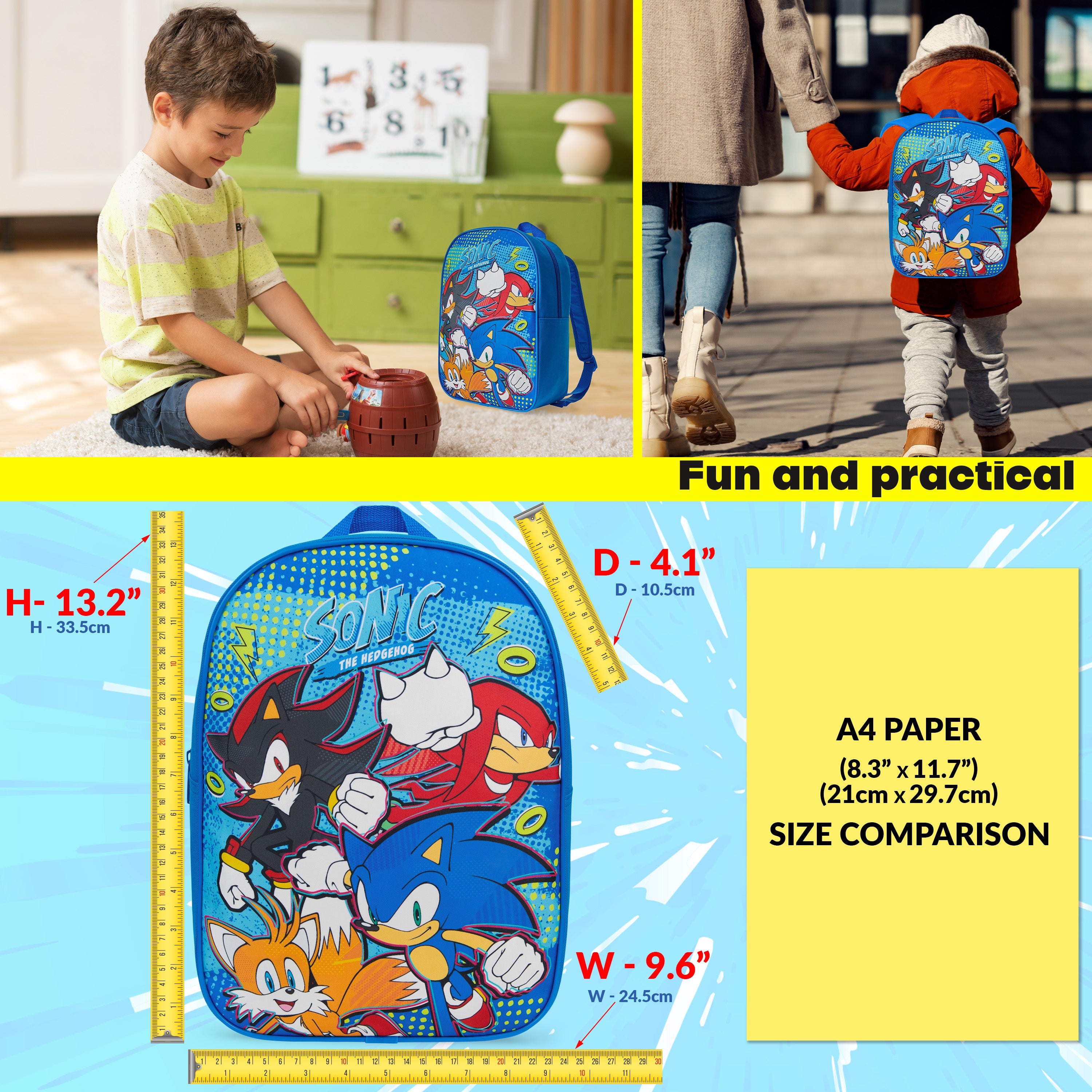 Get Trend Backpack Kids Toddler Cute Daypack Nursery Bag Preschool Primary Sports Travel Backpack PE Bookbag Adjustable Straps 3-9 Years - Get Trend