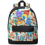 Pokemon Backpack for Kids Teenagers Pikachu Rucksack School Bag with Zipped Pockets Adjustable Straps Charizard Daypack for Travel Sports Anime Gifts - Get Trend
