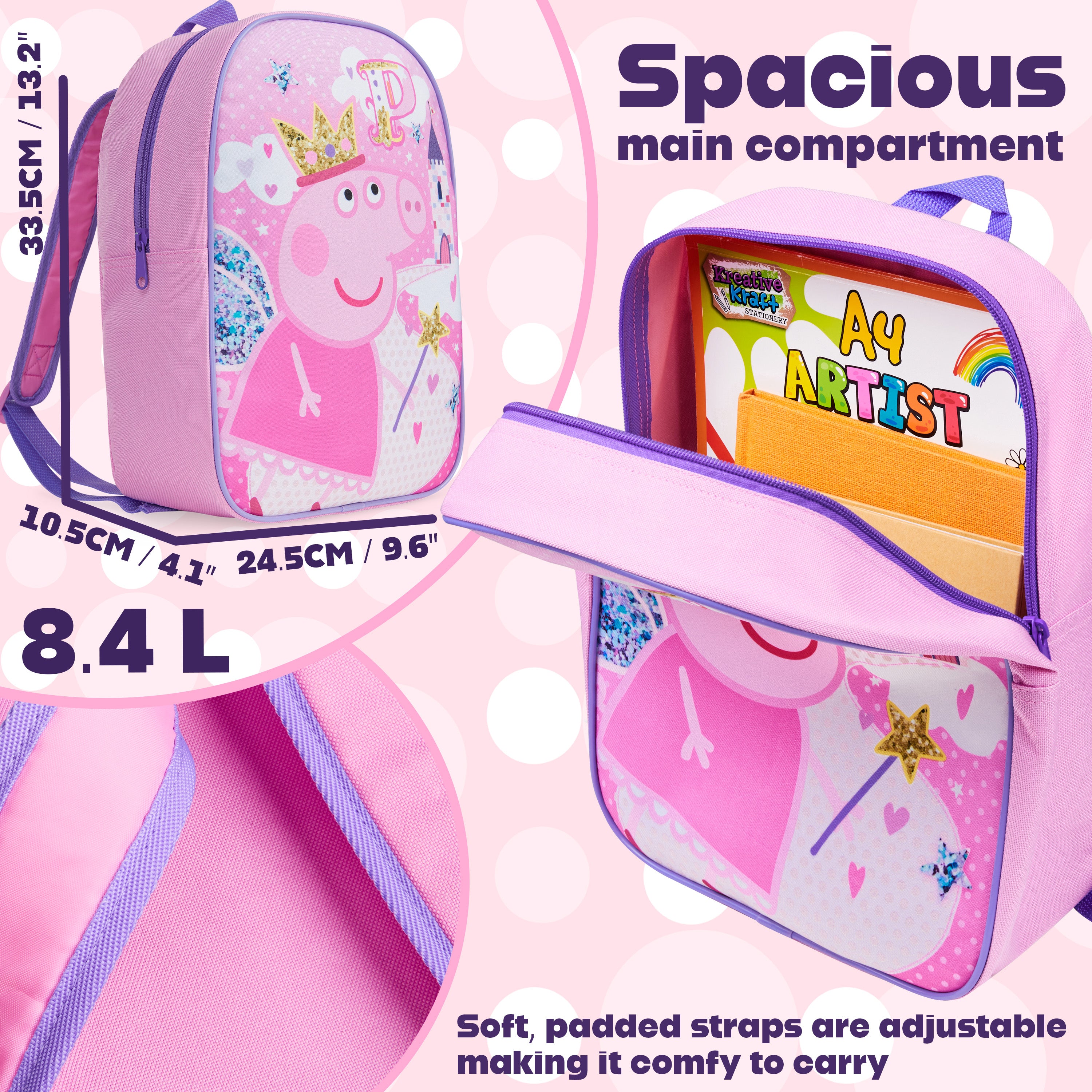 Get Trend Backpack Kids Toddler Cute Daypack Nursery Bag Preschool Primary Sports Travel Backpack PE Bookbag Adjustable Straps 3-9 Years - Get Trend