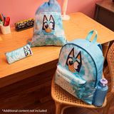 Bluey Backpack Set 4 Pcs Water Bottle Pencil Case School Bag Swim or Lunch Bag Nursery School Supplies Travel Rucksack Set Tie Dye