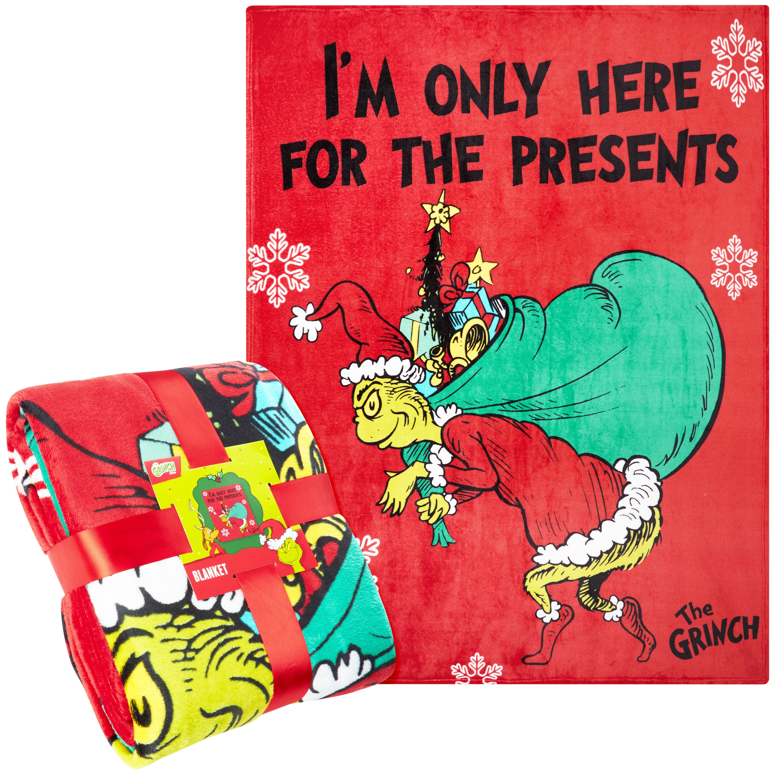 The Grinch Blanket Soft Cosy Christmas Fleece Hooded Blanket Throw Festive Bedroom Decor Plush Fleece Blanket Comforter for Bedroom Travel, Xmas Gifts (Green) - Get Trend