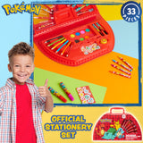 Pokemon Art Set for Kids, Watercolours Crayons Markers Colouring Pencils - Art Supplies