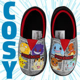 Pokemon Boys Slippers Pikachu Bulbasaur SoftNon Slip House Shoes