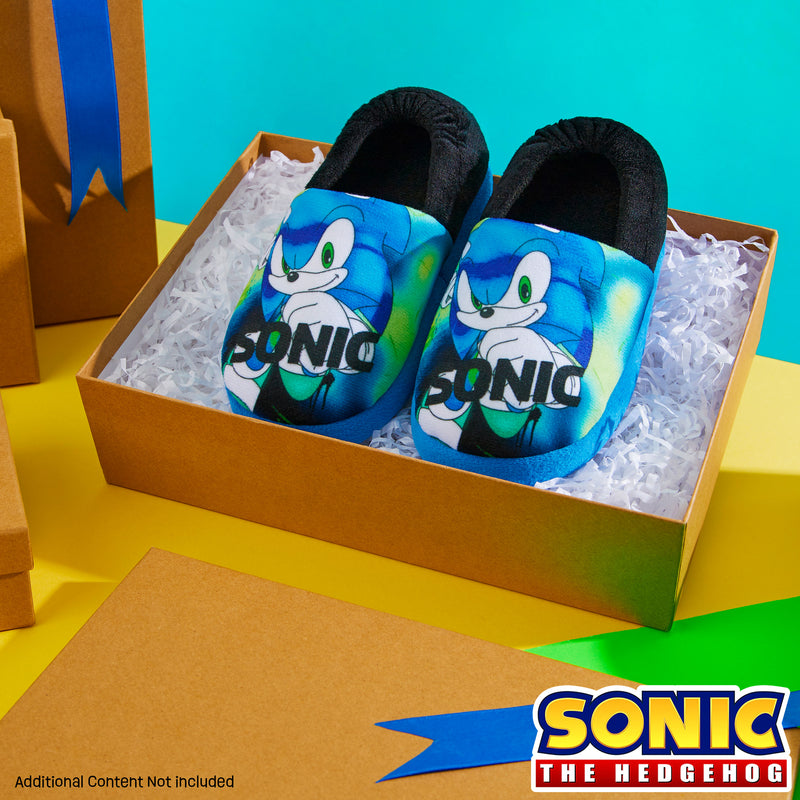 Sonic The Hedgehog Boys Slippers - Warm 3D Kids Slippers Size