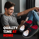 Disney Men's Slippers -Grumpy Indoor House Shoes Size 6-12 Non Slip Sole - Gifts for Him