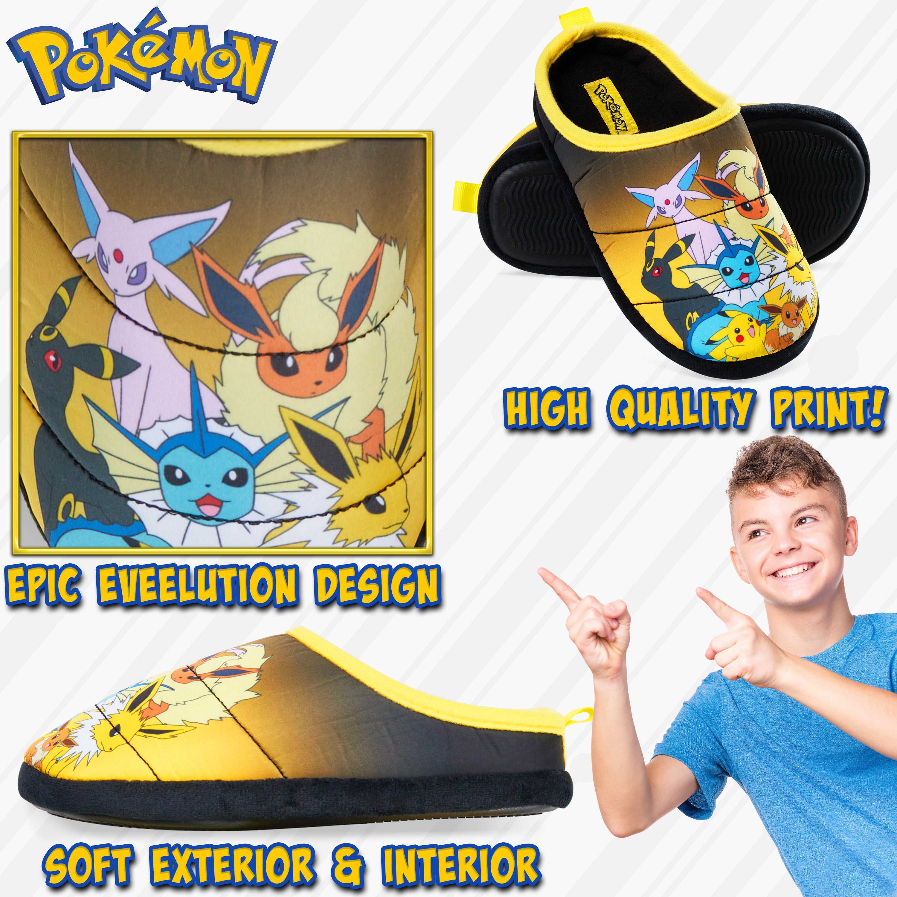 thumbnail image 2 of Pokemon Eevee Adult Slippers | Video Game Loungewear 2 of 12