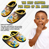 Pokemon Boys Slippers, Cosy Slip on House Shoes with Non Slip Sole - Gifts for Gamers