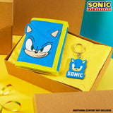 Sonic The Hedgehog Boys Wallet with Keyring for Kids - Card Slots and Zipped Coin Pocket