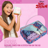 Disney Packing Organisers, Packing Cubes for Suitcases Luggage, Wash Bag (Navy Stitch) - Get Trend