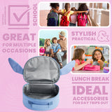 Disney Stitch Lunch Bag for Kids with Insulated Lining Portable Lunch Cooler Bag