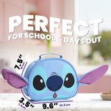 Disney Stitch Lunch Bag for Kids with Insulated Lining Portable Lunch Cooler Bag