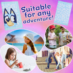 Bluey Wallet for Kids Trifold Purse with Zipped Coin Pocket Clear ID Slot Cash Slot for Travel Holidays Days Out Gifts for Kids - Get Trend