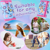 Bluey Wallet for Kids Trifold Purse with Zipped Coin Pocket Clear ID Slot Cash Slot for Travel Holidays Days Out Gifts for Kids - Get Trend