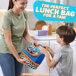 Get Trend Hot Wheels Lunch Bag for Kids Insulated Lunch Box with Compartments Double Decker Snacks Food Carrier for School Travel Picnic Cooler Bag (Blue Hot Wheels) - Get Trend