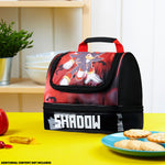 Get Trend Sonic The Hedgehog Lunch Bag for Kids Teens Shadow Insulated Lunch Box Compartments Double Decker Snacks Food Carrier for School Travel Picnic Cooler Bag (Black Shadow) - Get Trend
