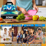 Get Trend Sonic The Hedgehog Lunch Bag for Kids Teens Shadow Insulated Lunch Box Compartments Double Decker Snacks Food Carrier for School Travel Picnic Cooler Bag (Black Sonic) - Get Trend