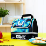 Get Trend Sonic The Hedgehog Lunch Bag for Kids Teens Shadow Insulated Lunch Box Compartments Double Decker Snacks Food Carrier for School Travel Picnic Cooler Bag (Black Sonic) - Get Trend